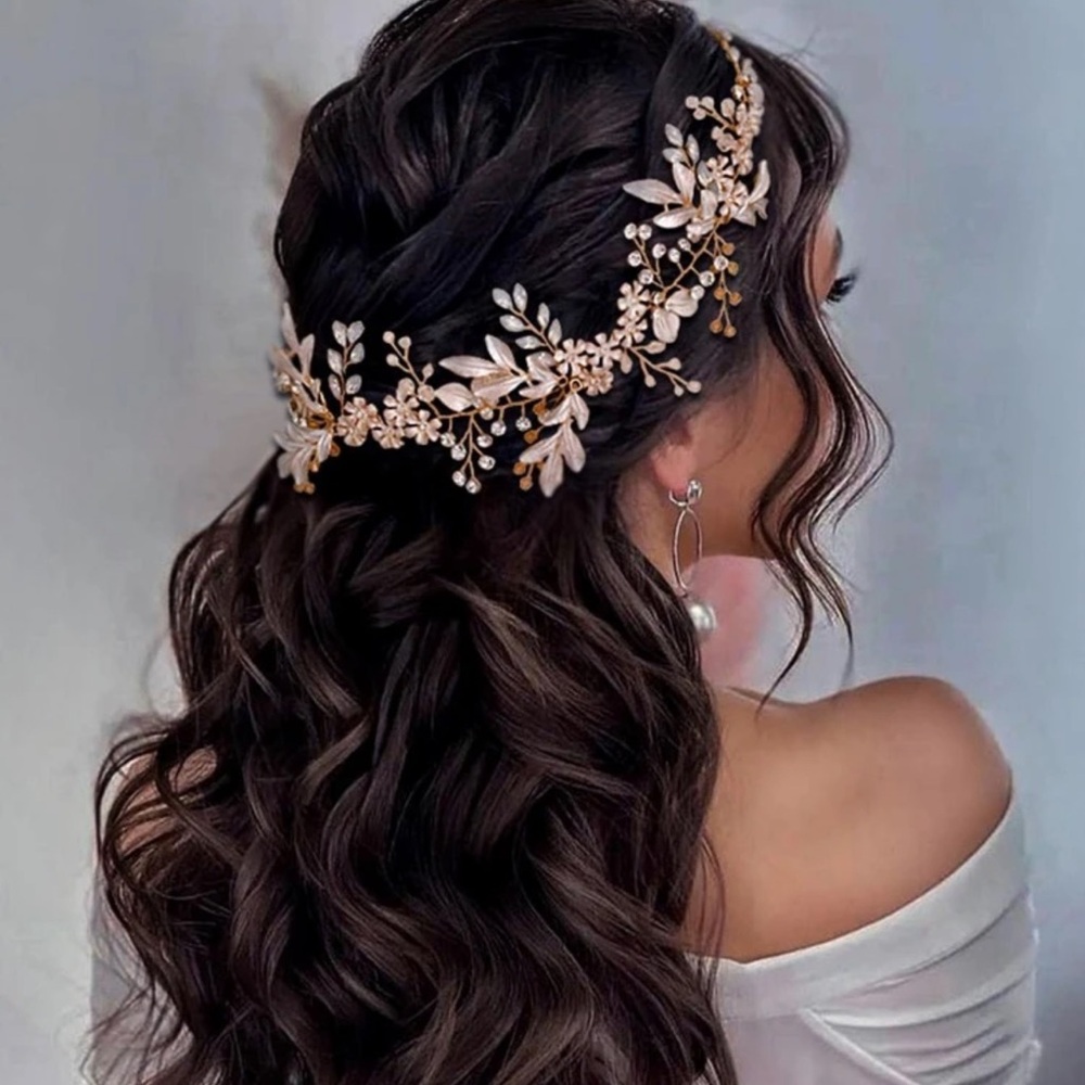 Rhinestone Flower Decor Bridal Headwear Elegant Royal Tiaras